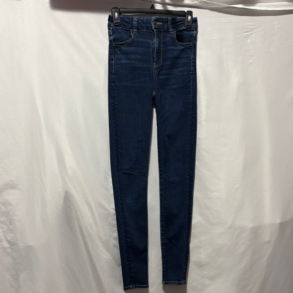 American Eagle Outfitters Dark Blue High Rise Jeans XS98